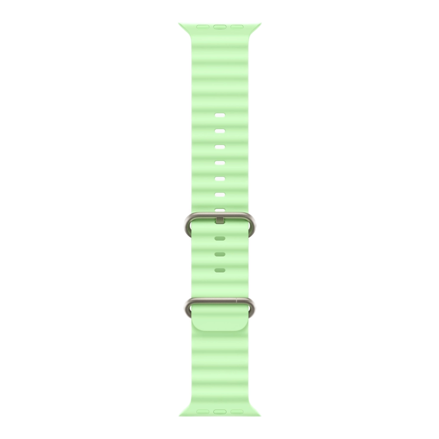 Apple Watch Ultra 3 49mm GPS + Cellular Natural Titanium Case Neon Green Ocean Band One Size