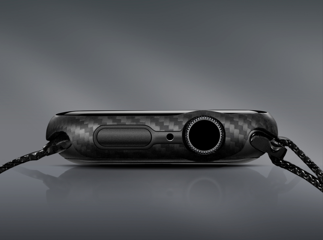 Чехол Pitaka для Apple Watch 45 мм, кевлар, черный