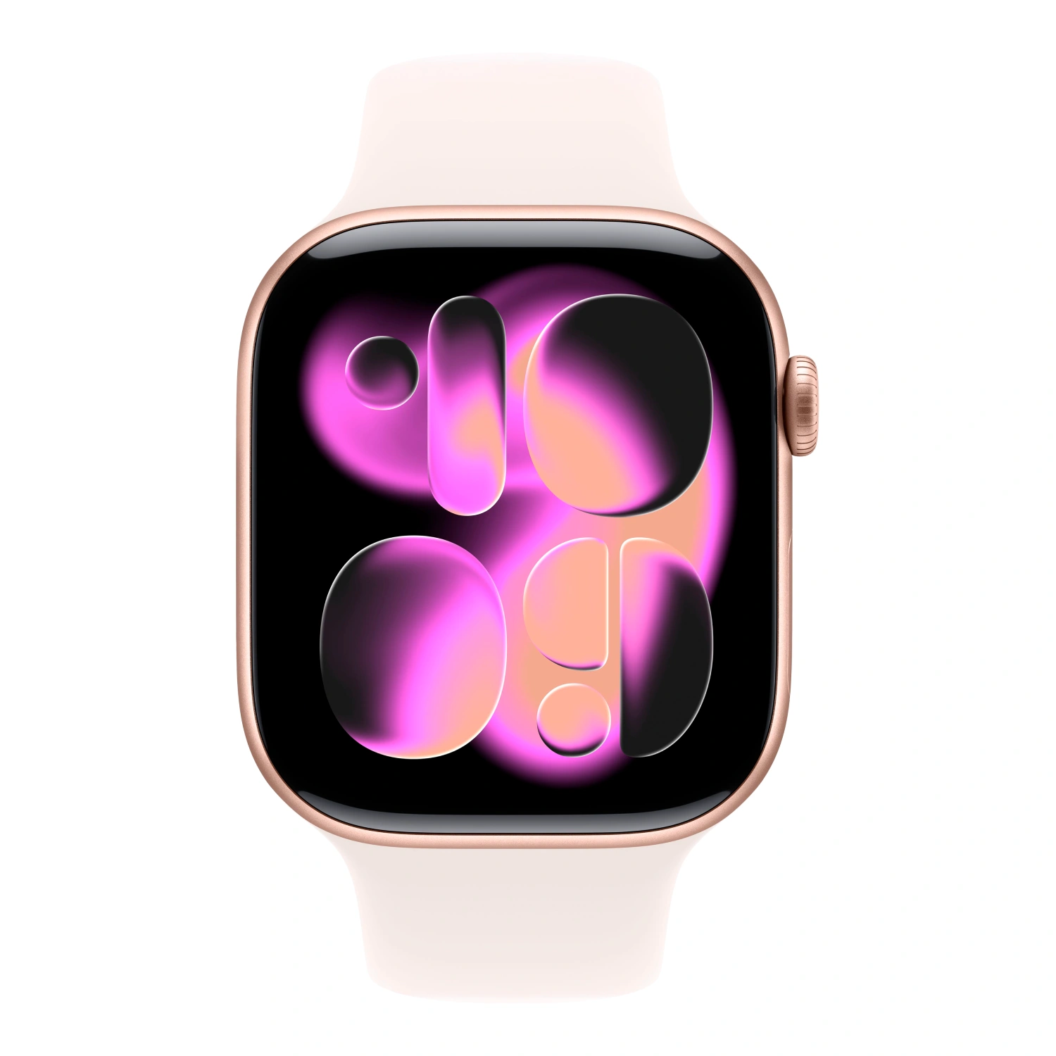 Apple Watch Series 11, 46 мм, алюминий цвета «Rose Gold», спортивный ремешок "Light Blush", M/L (MEV74)