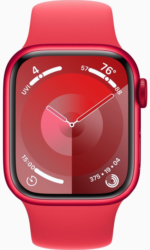 Apple Watch Series 9 GPS 41мм корпус из алюминия Красные + ремешок Sport Band Красный