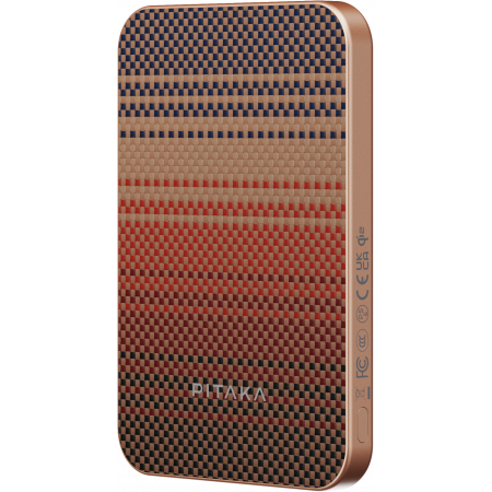 Беспроводное зарядное устройство Pitaka Power Bank Qi2, Sunset