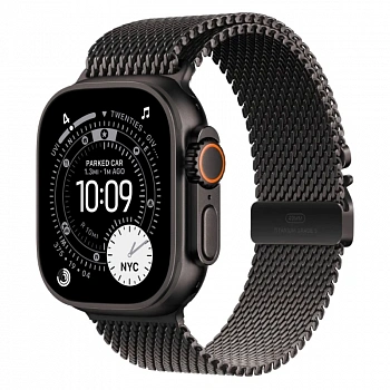 Apple Watch Ultra 3 49mm GPS + Cellular Black Titanium Case Black Titanium Milanese Loop, размер M (MF1Q4)
