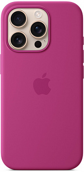 Чехол Apple для iPhone 16 Pro Silicone MagSafe, фуксия