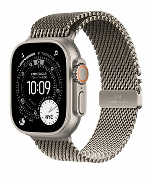 Apple Watch Ultra 3 49mm GPS + Cellular Natural Titanium Case Natural Titanium Milanese Loop размер L (MF0E4)